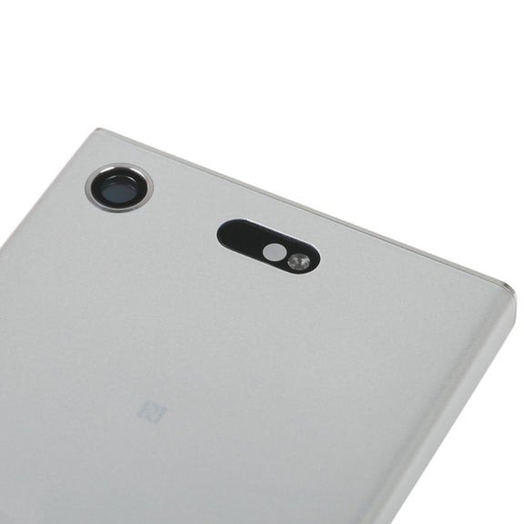 Original Battery Back Cover with Camera Lens Cover for Sony Xperia XZ1 Compact(Silver)