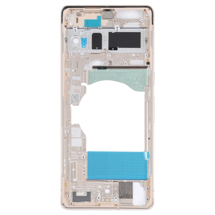 For Google Pixel 7 Front Housing LCD Frame Bezel Plate(Gold) - Frame Bezel Plate by PMC TechLife | Online Shopping South Africa | PMC TechLife