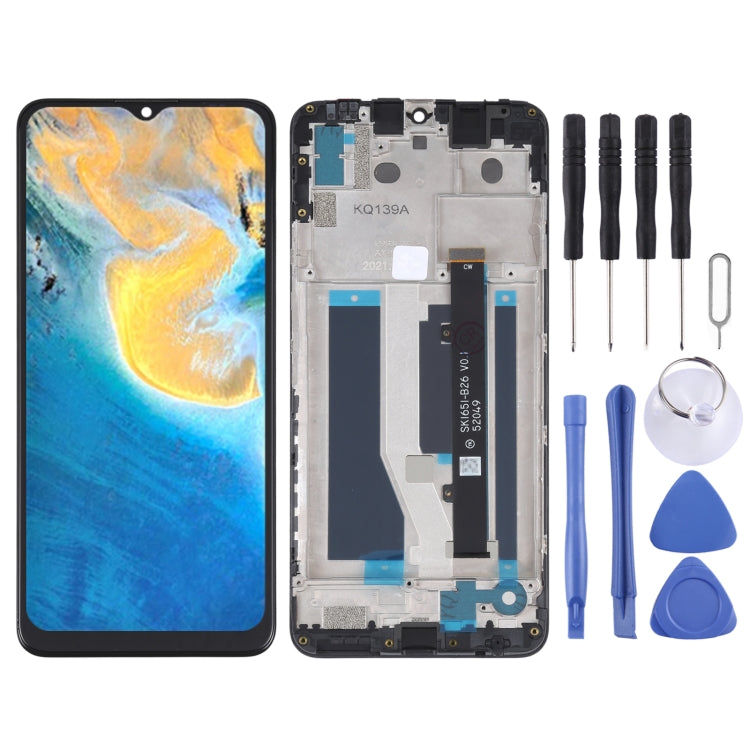 OEM LCD Screen For ZTE Blade A71 A7030 2021 Digitizer Full Assembly with Frame (Black) - free shipping - PMC TechLife - Order now!