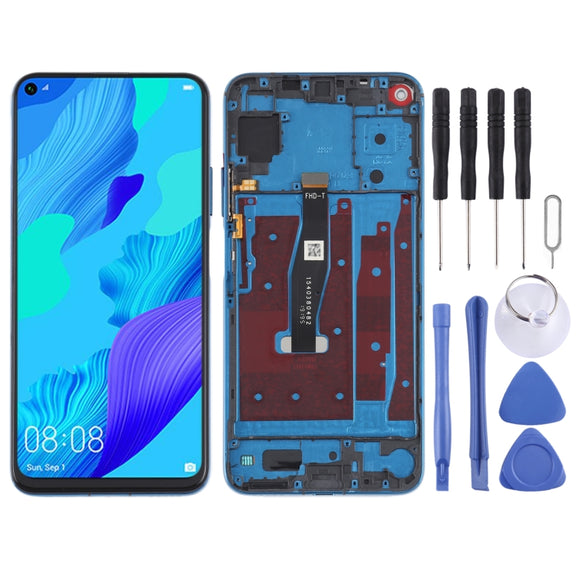 Original LCD Screen For Honor 20 / Huawei Nova 5T Digitizer Full Assembly with Frame(Green)
