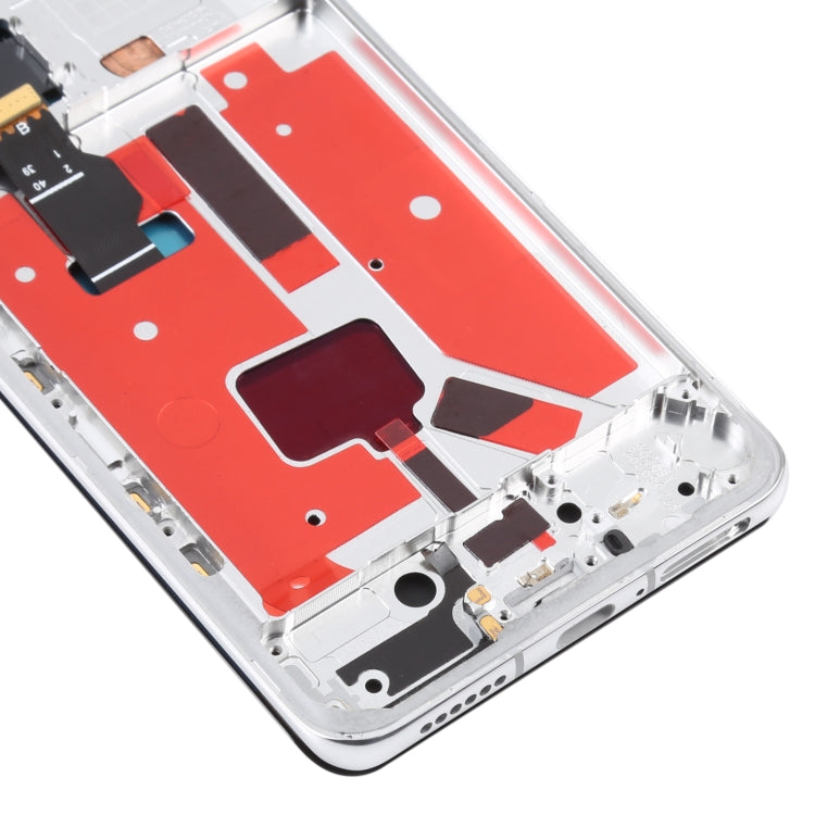 Original LCD Screen For Huawei P40 Pro Digitizer Full Assembly with Frame (Silver)