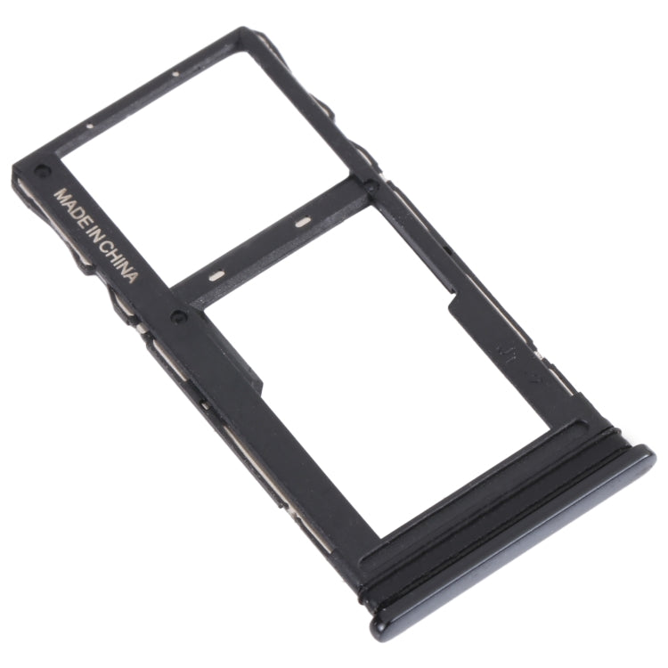 For TCL 20 5G Original SIM Card Tray + SIM / Micro SD Card Tray(Black)