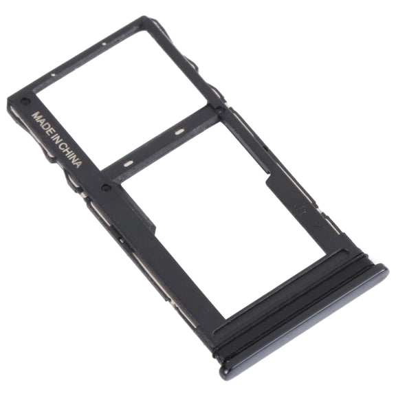 For TCL 20 5G Original SIM Card Tray + SIM / Micro SD Card Tray(Black)