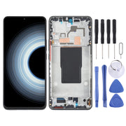 Original AMOLED LCD Screen For Xiaomi Redmi K50 Ultra / 12T / 12T Pro Digitizer Full Assembly with Frame (Black)