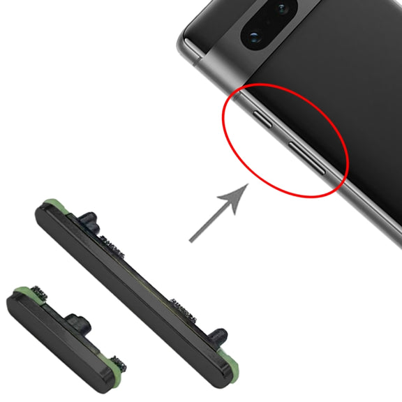 For Google Pixel 7 Power Button + Volume Control Button(Black)