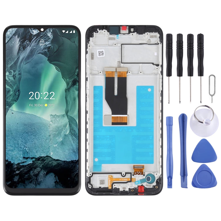 OEM LCD Screen For Nokia G11 / G21 Digitizer Full Assembly with Frame (Black) - free shipping - PMC TechLife - Order now!