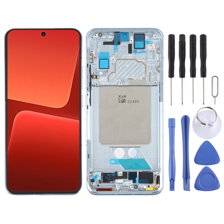 AMOLED Original LCD Screen For Xiaomi 13 Digitizer Full Assembly with Frame (Blue) - free shipping - PMC TechLife - Order now!