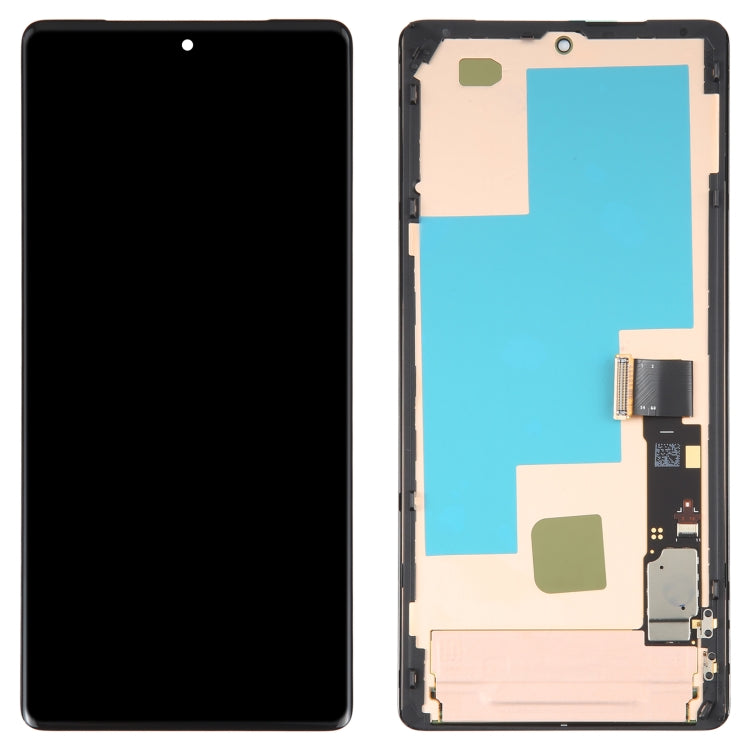 For Google Pixel 7 Pro GV4BC GE2AE Original AMOLED LCD Screen Digitizer Full Assembly with Frame (Black)
