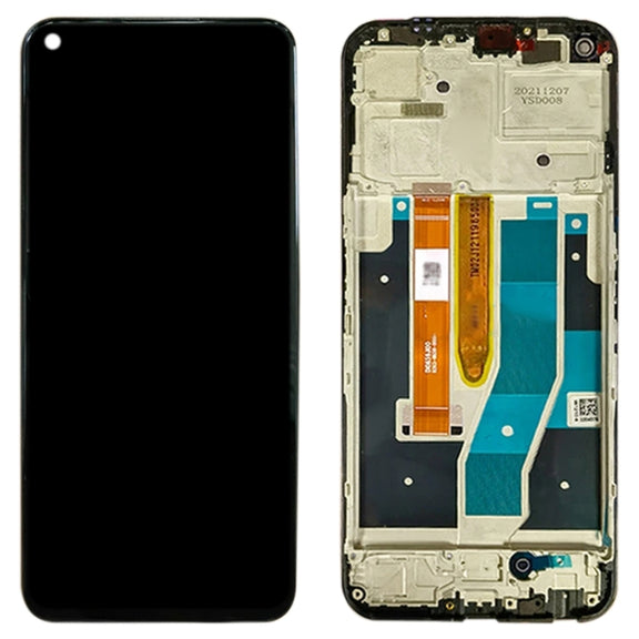 IPS LCD Screen for OnePlus Nord CE 2 Lite 5G CPH2381 CPH2409 Digitizer Full Assembly with Frame (Black)