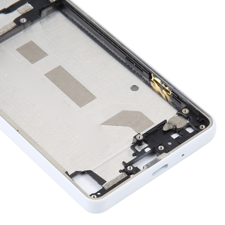 For Sony Xperia 10 IV Original Middle Frame Bezel Plate (White)