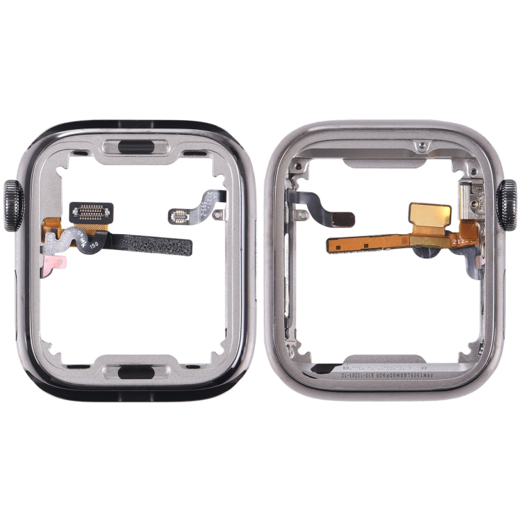 For Apple Watch Series 7 41mm Middle Frame Bezel Plate with Loudspeaker / Power / Rotating Shaft Flex Cable