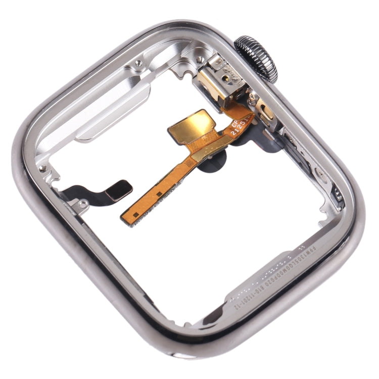 For Apple Watch Series 7 41mm Middle Frame Bezel Plate with Loudspeaker / Power / Rotating Shaft Flex Cable