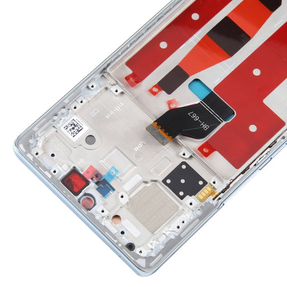 Original LCD Screen For Honor 70 Digitizer Full Assembly with Frame(Blue)