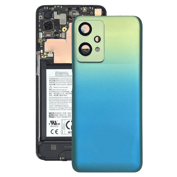For OnePlus Nord CE 2 Lite 5G Original Battery Back Cover with Camera Lens Cover(Blue) - Back Cover by PMC TechLife | Online Shopping South Africa | PMC TechLife