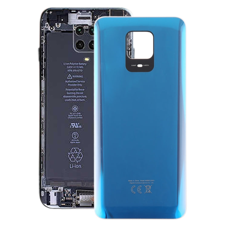For Xiaomi Redmi Note 9 Pro Max OEM Glass Battery Back Cover(Blue) - Back Cover by PMC TechLife | Online Shopping South Africa | PMC TechLife