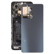 For Xiaomi Redmi Note 12 Pro Glass Battery Back Cover(Black) - Back Cover by PMC TechLife | Online Shopping South Africa | PMC TechLife