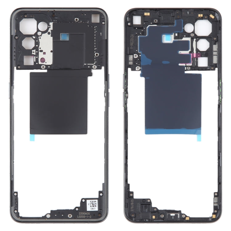 For OPPO Find X3 Lite Original Middle Frame Bezel Plate (Black) - Frame Bezel Plate by PMC TechLife | Online Shopping South Africa | PMC TechLife