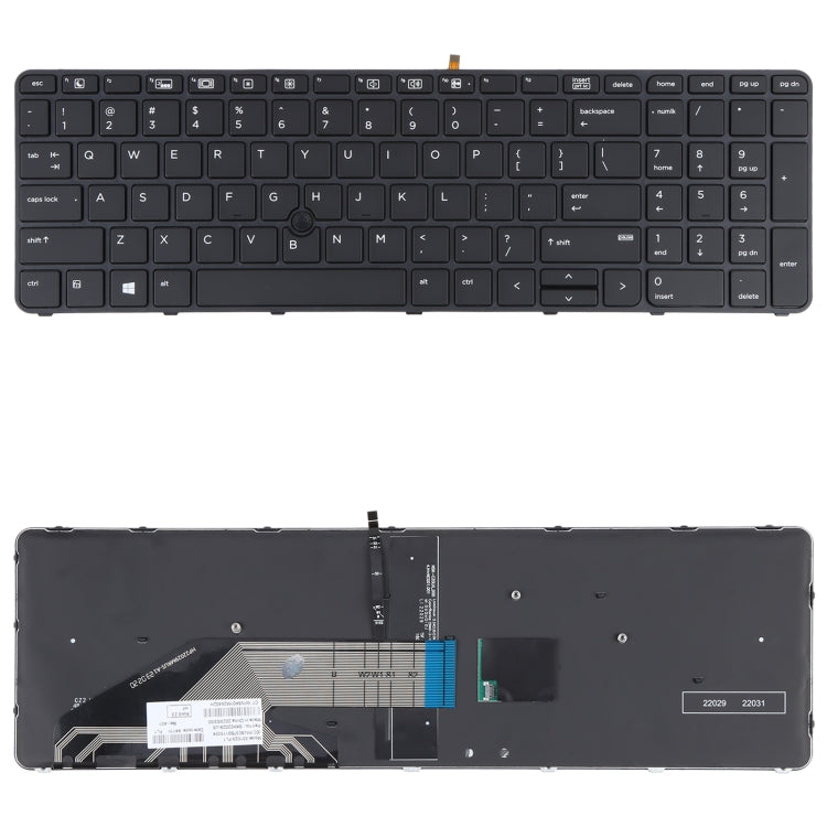 For HP Probook 650 G2 G3 655 G3 450 G3 841137-001 US Version Keyboard with Backlight and Pointing - Replacement Keyboards by PMC TechLife | Online Shopping South Africa | PMC TechLife