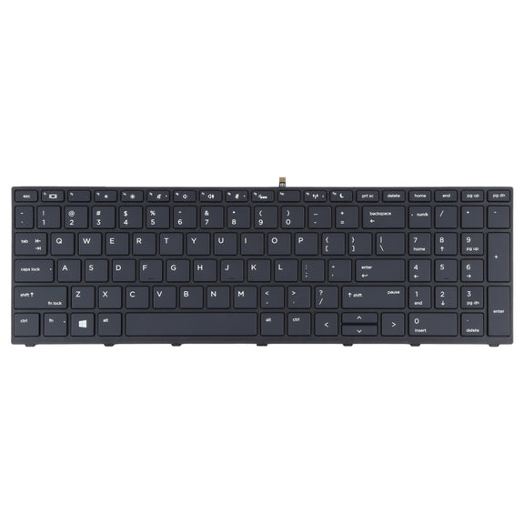 For HP Probook 450 G5 455 G5 470 G5 650 G4 650 G5 US Version Keyboard with Backlight (Black)