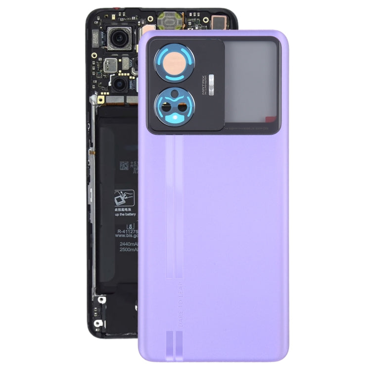For Realme GT Neo 5 Original Battery Back Cover(Purple) - Back Cover by PMC TechLife | Online Shopping South Africa | PMC TechLife | Buy Now Pay Later Mobicred