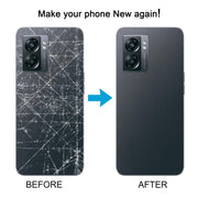 For OnePlus Nord N300 CPH2389 Battery Back Cover with Camera Lens Cover(Black)