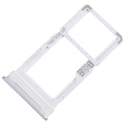 For Motorola One 5G Ace SIM Card Tray + Micro SD Card Tray (Silver)