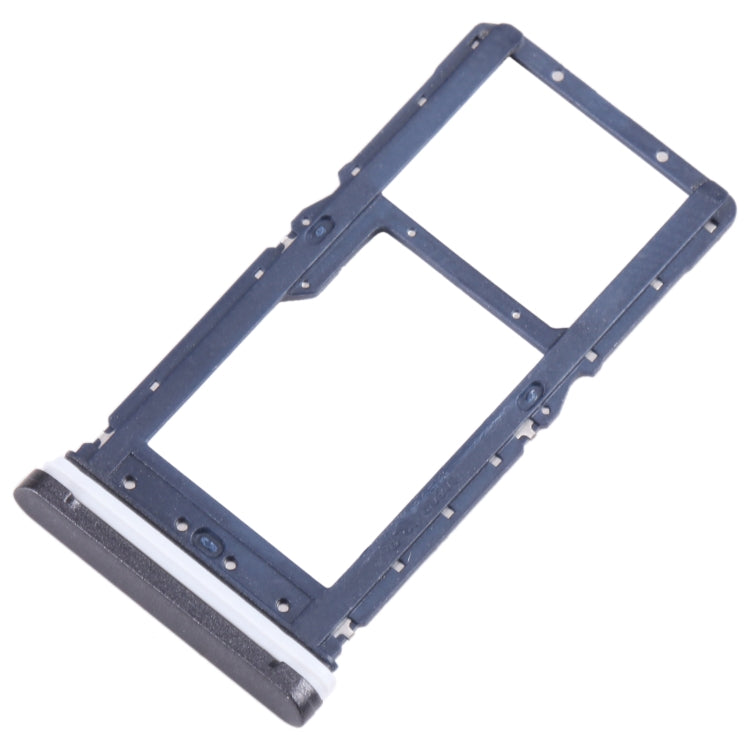 For Motorola Moto G Play 2021 SIM Card Tray + Micro SD Card Tray (Black)