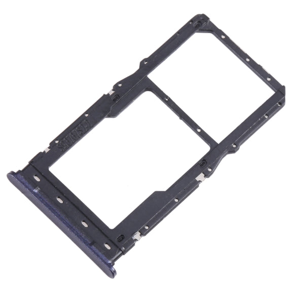 For Motorola Moto G Pure SIM Card Tray + Micro SD Card Tray (Purple)