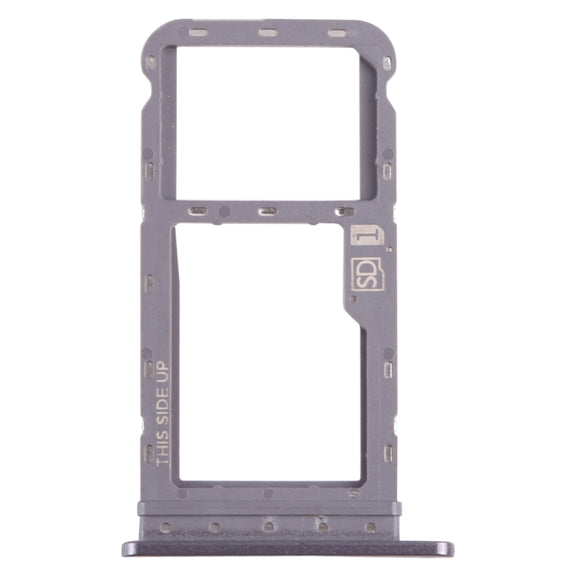 For Motorola Moto G Power 2021 SIM Card Tray + Micro SD Card Tray (Purple)
