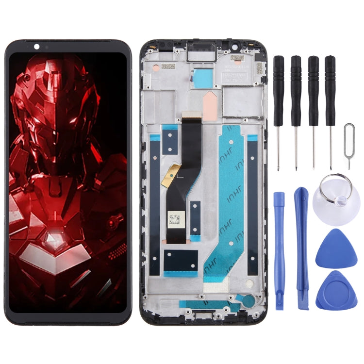 For ZTE Nubia Red Magic 3s LCD Screen Digitizer Full Assembly with Frame (Black) - For ZTE by PMC TechLife | Online Shopping South Africa | PMC TechLife