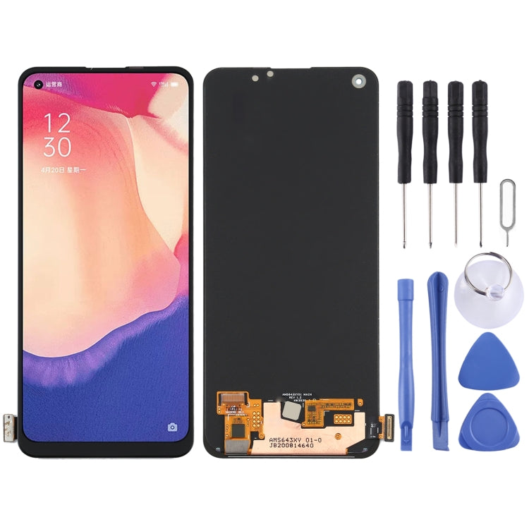 Original AMOLED Material LCD Screen for OPPO Reno5 F With Digitizer Full Assembly - free shipping - PMC TechLife - Order now!