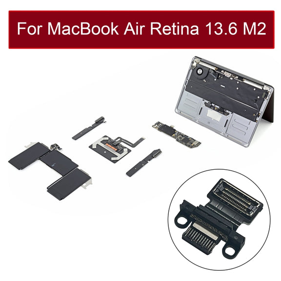 821-03673-A Type-C Charging Port For MacBook Air Retina 13.6 M2 A2681 2022(Black)