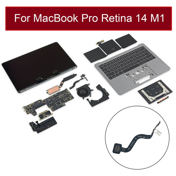821-03208-A LCD Screen Cover Angle Sensor Sleep Cable for MacBook Pro Retina 14 M1 A2442 EMC3650 2021