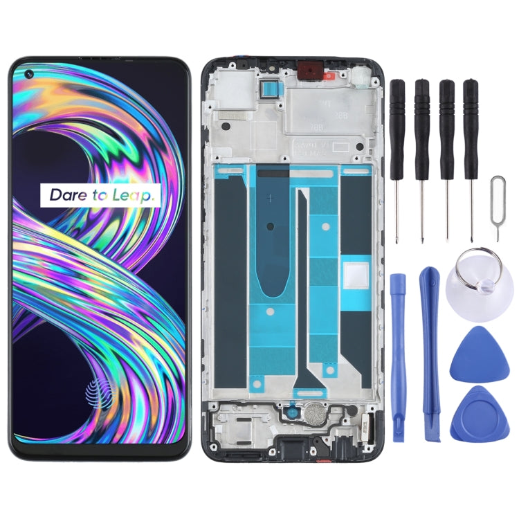 LCD Screen and Digitizer Full Assembly with Frame for OPPO Realme 8 Pro - free shipping - PMC TechLife - Order now!