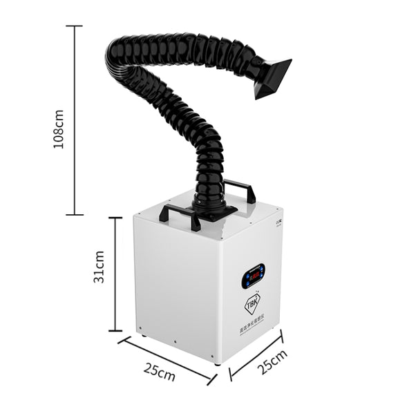 TBK618 220V Soldering Fume Extractor Industrial Soldering Iron Fume Laser Marking Fume Extractor Mobile Purifying Smoke Apparatus