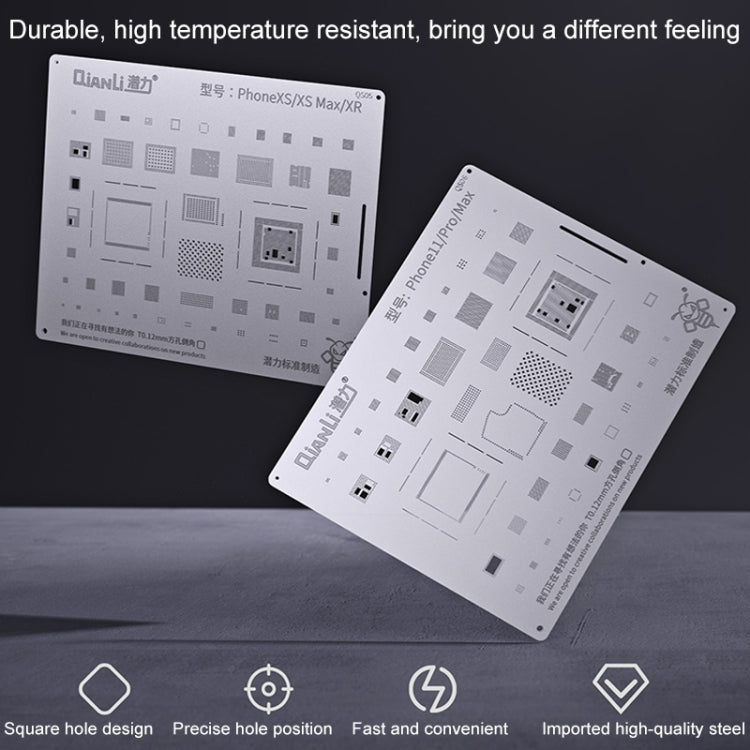 Qianli QS04 Bumblebee Stencils BGA Reballing Planting Tin Plate For iPhone X/8/8 Plus - free shipping - PMC TechLife - Order now!