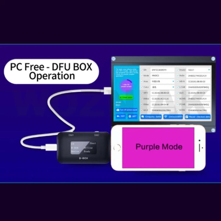 B-BOX Hard Disk Reading Writing Change SN Programming with 1.3 inch Screen for iPhone 7-11 - Repair Programmer by PMC TechLife | Online Shopping South Africa | PMC TechLife