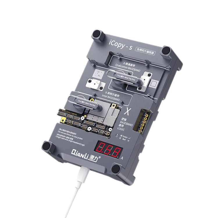 Qianli iCopy-S Double Sided Chip Test Stand 4 in1 Logic Baseband EEPROM Chip Non-removal For iPhone X / XS / XR / XS Max - free shipping - PMC TechLife - Order now!