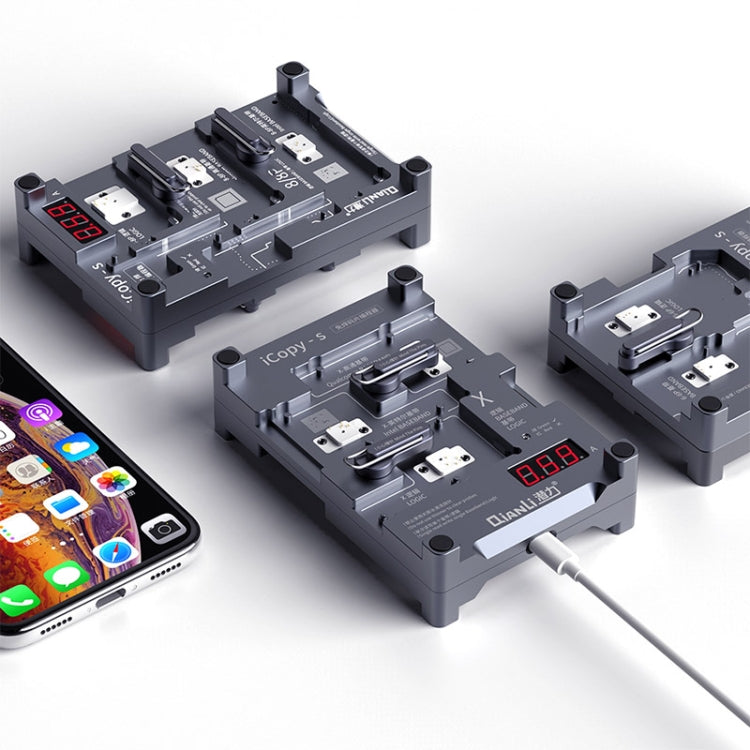 Qianli iCopy-S Double Sided Chip Test Stand 4 in1 Logic Baseband EEPROM Chip Non-removal For iPhone X / XS / XR / XS Max - free shipping - PMC TechLife - Order now!