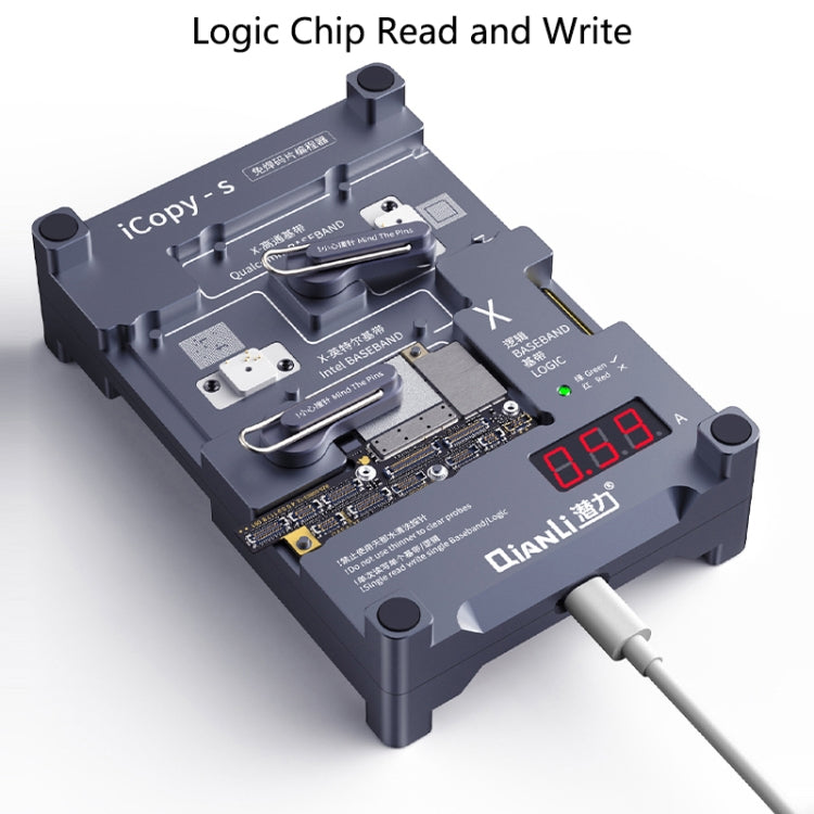 Qianli iCopy-S Double Sided Chip Test Stand 4 in1 Logic Baseband EEPROM Chip Non-removal For iPhone X / XS / XR / XS Max - free shipping - PMC TechLife - Order now!