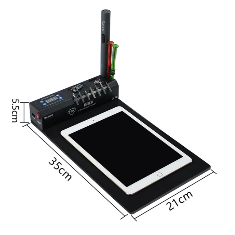 TBK-568R 220V Vacuum LCD Temperature Controller Touch Screen Glass Separator Machine with Multi-function Storage Box - free shipping - PMC TechLife - Order now!