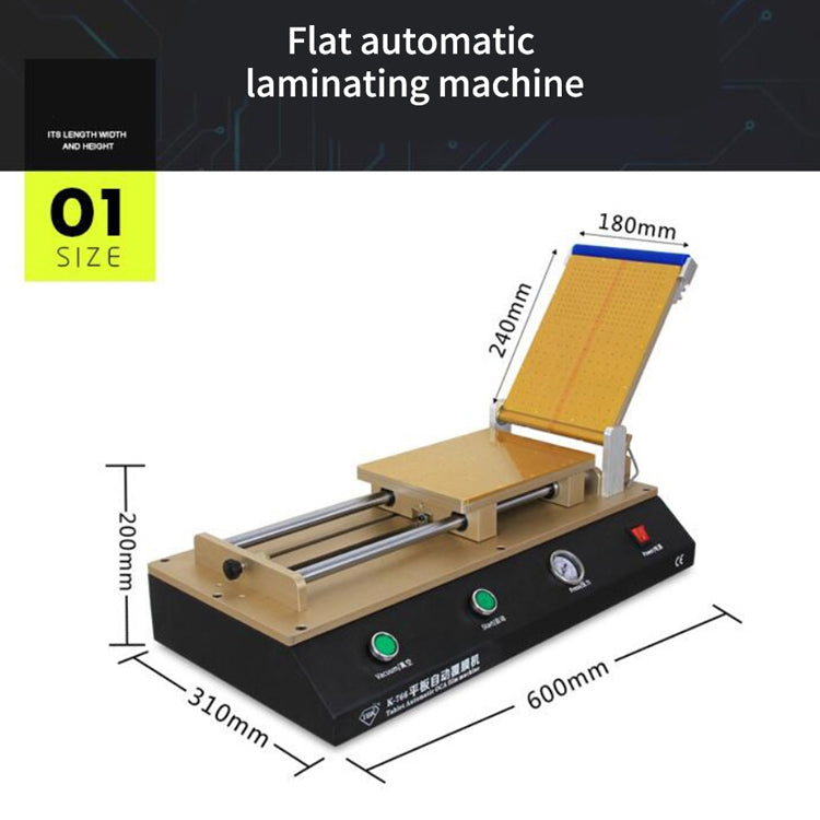 TBK-766 12 inch Tablet Automatic OCA Laminator Machine Polarizer Film Laminator Machine for LCD Repair Built-in Vacuum Pump - free shipping - PMC TechLife - Order now!