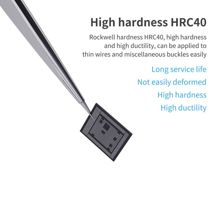 Qianli iNeezy YX-01 Stainless Steel Extra-sharp Thickened Tweezers Pointed Tweezers - Tweezers by QIANLI | Online Shopping South Africa | PMC TechLife | Buy Now Pay Later Mobicred