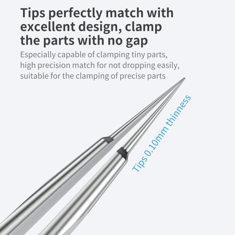 Qianli iNeezy YX-01 Stainless Steel Extra-sharp Thickened Tweezers Pointed Tweezers - Tweezers by QIANLI | Online Shopping South Africa | PMC TechLife | Buy Now Pay Later Mobicred