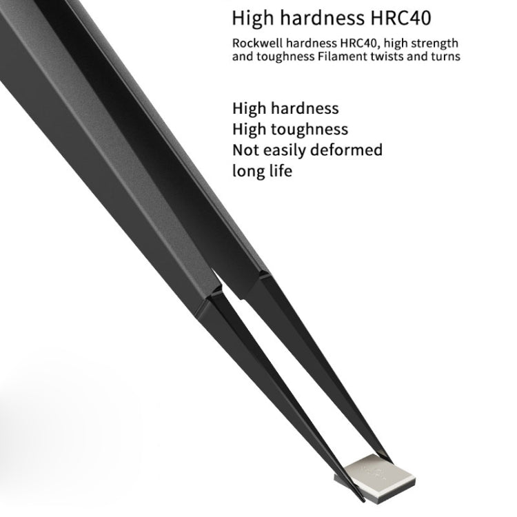 Qianli iNeezy FX-03 Stainless Steel Extra-sharp Thickened Tweezers Pointed Tweezers - Tweezers by QIANLI | Online Shopping South Africa | PMC TechLife | Buy Now Pay Later Mobicred