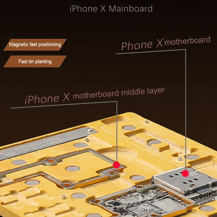 MECHANIC MR3 3 in 1 Mid-Layer Planting Tin Platform for iPhone X/XS/XS Max - Repair Platform by MECHANIC | Online Shopping South Africa | PMC TechLife | Buy Now Pay Later Mobicred