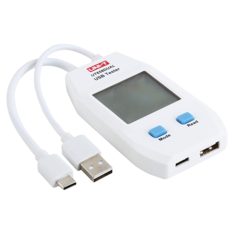 UNI-T USB Voltmeter Ammeter Tester UT658DUAL - Test Tools by PMC TechLife | Online Shopping South Africa | PMC TechLife