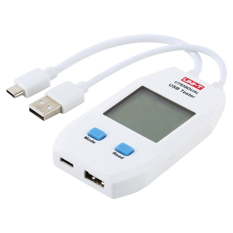 UNI-T USB Voltmeter Ammeter Tester UT658DUAL - Test Tools by PMC TechLife | Online Shopping South Africa | PMC TechLife