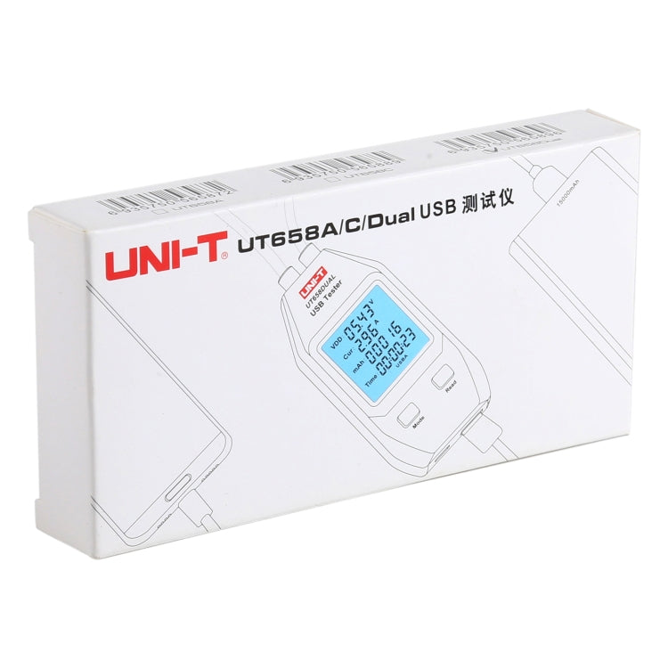 UNI-T USB Voltmeter Ammeter Tester UT658DUAL - Test Tools by PMC TechLife | Online Shopping South Africa | PMC TechLife