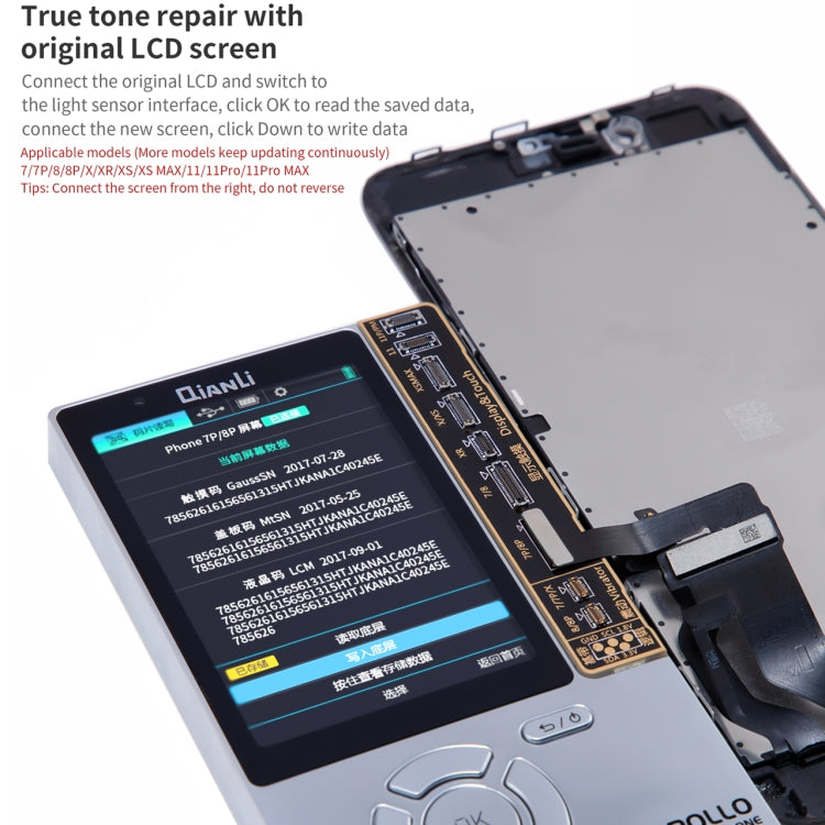 Qianli Apollo Interstellar One Multifunctional Restore Detection Device (International Edition) For iPhone 11/11 Pro Max/11 Pro/X/XS/XS Max/XR/8/8 Plus/7/7 Plus - free shipping - PMC TechLife - Order now!